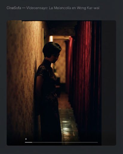 In the Mood for Love (2000) Encuadre restrictivo